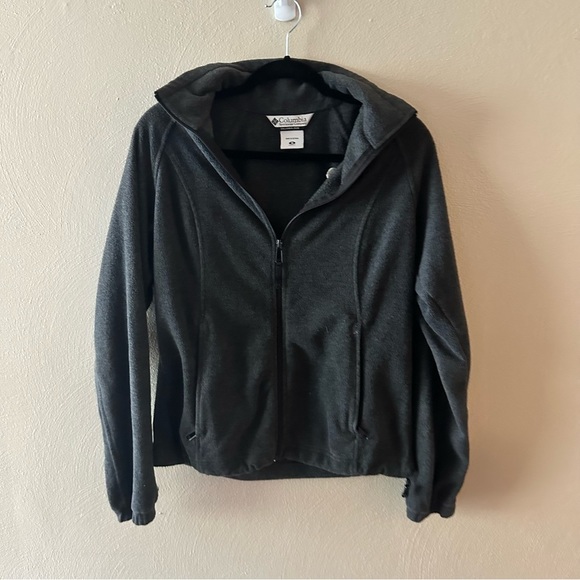 Columbia Dark Gray Zip Up Jacket Size Medium - Picture 1 of 6